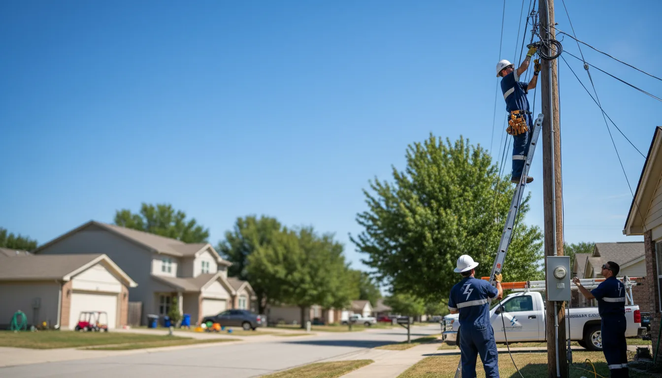 Residential electrician providing installation services in Garner, KY